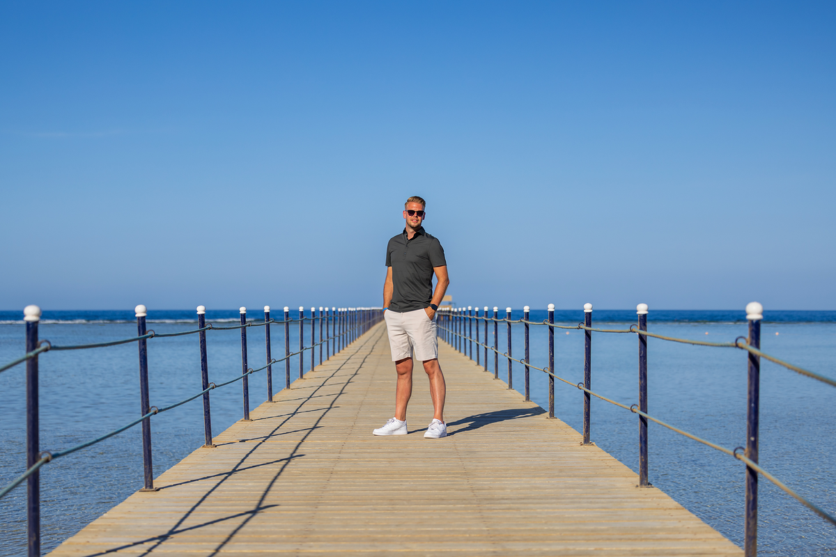 Mark Mooibroek aan zee